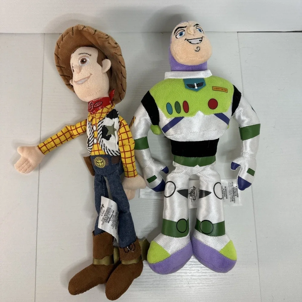 Disney Store Pixar Buzz Lightyear And Woody Plush Doll